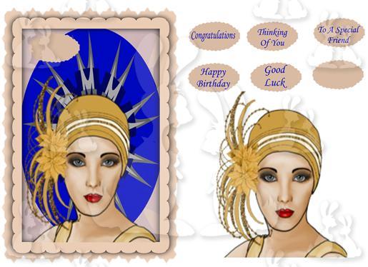 A5 card (Deco No 9)