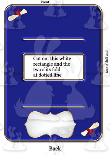 Graduation shelf card Base