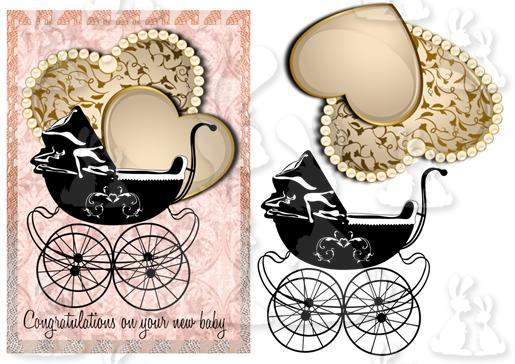 New Baby Girl Vintage - 360 DPI