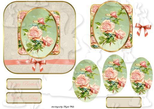 Vintage rose spray