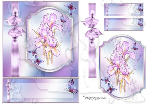 Butterfly Dawn Easel Panels-Topper