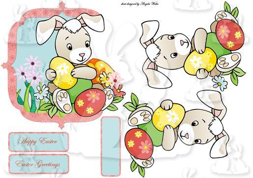 Rabbit has lots of Easter eggs