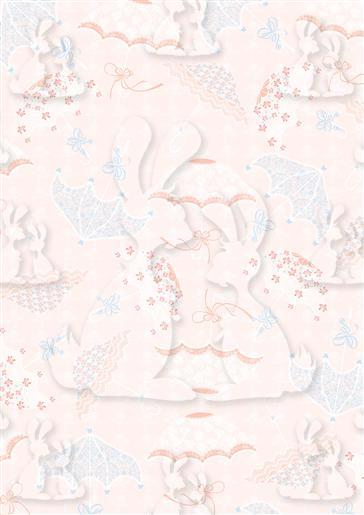 Umbrellas Pink Background
