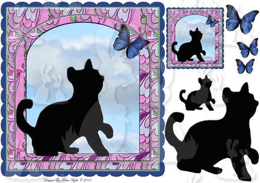Scalloped Little Kitten Finds a Flutter