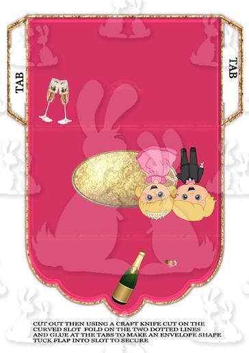 Engagement or wedding Money Wallet gift envelope