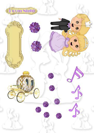 Prom Shelf Card Decoupage
