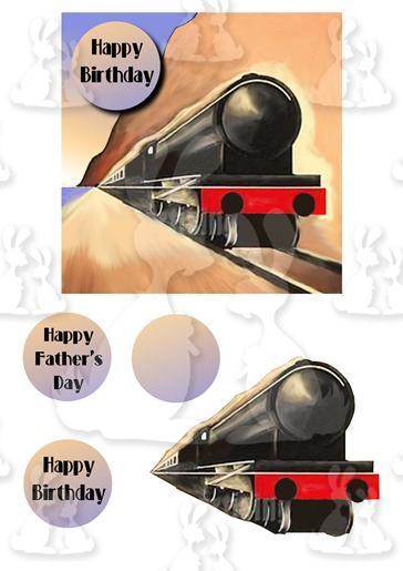 Art Deco Train + decoupage & sents