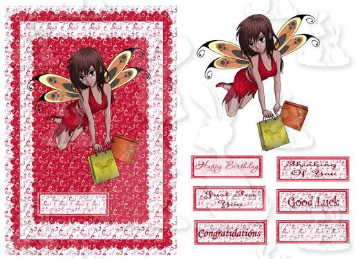 A5 card ( Fairy Greetings No 1)