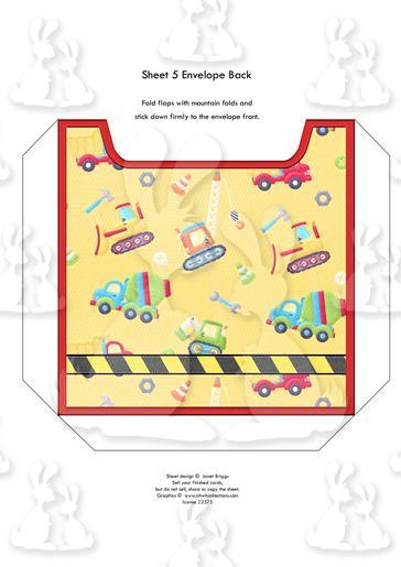 DIGGER Easel Card Kit Add any age sheet 5