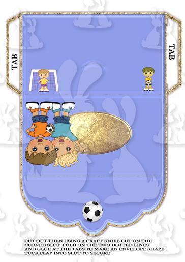 Football Money Wallet gift envelope