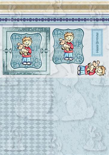 Alfie Happy Birthday A5 Tag Card