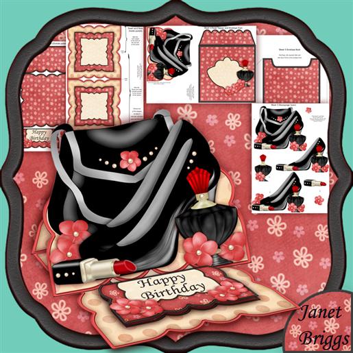 BLACK ACCESSORIES Easel Card Kit sheet 4