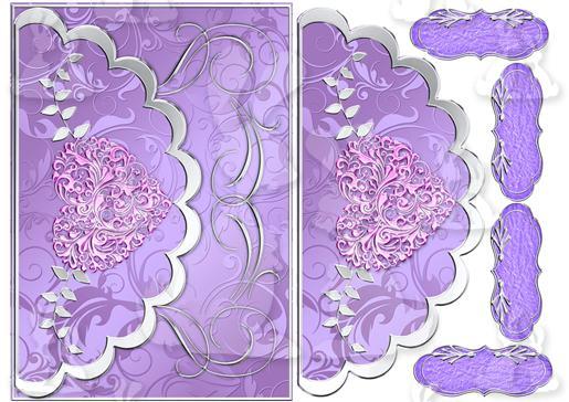 Lilac and silver envelope style-DWJ