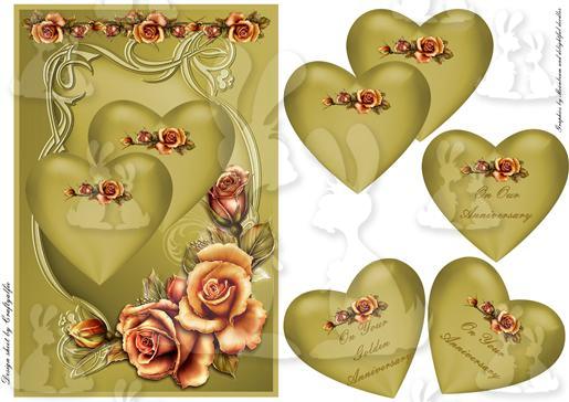Hearts Gold card front