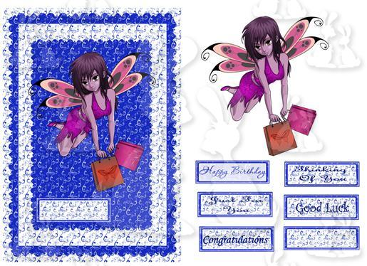 A5 card ( Fairy Greetings No 2)