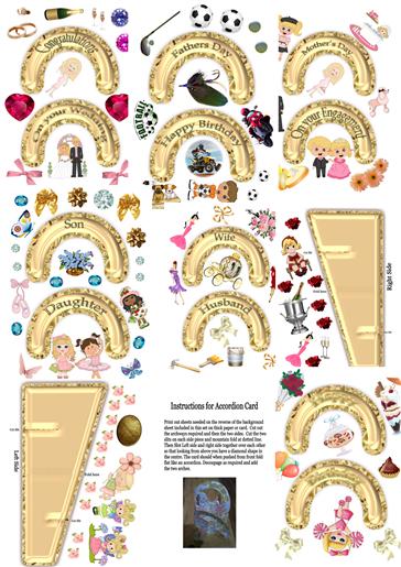 Accordion Multi set pg7 Base Happy Birthday