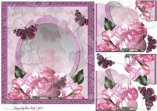 rose flutter floral stacker