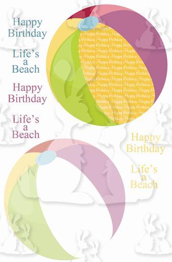 Beach Ball Card