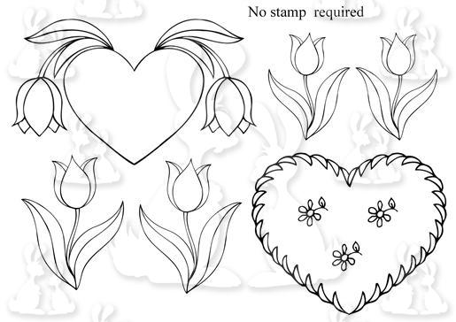hearts and flowers