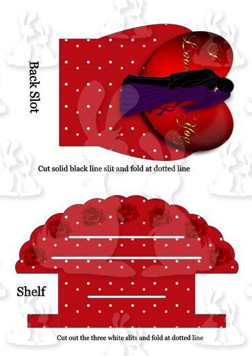 Valentine Shelf Card Shelf n back