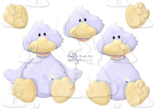 Little Duck Shaped Card Layers