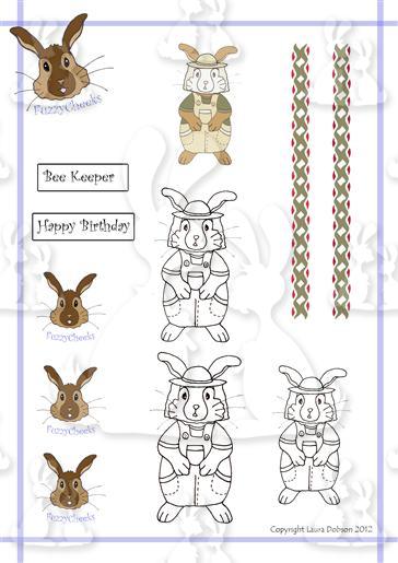 FuzzyCheeks Digi Stamps beekeeper1