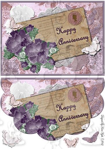 Happy Anniversary Envelope Card