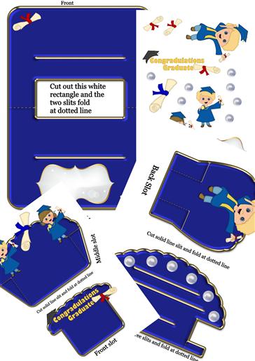 Graduation shelf card Base