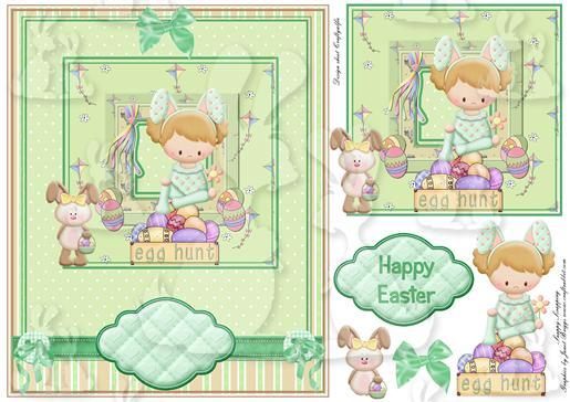 Easter egg hunt card front