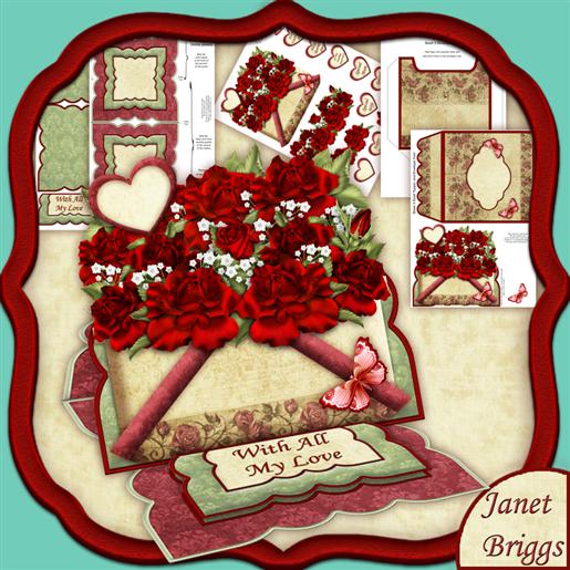 BASKET OF RED ROSES Easel Kit sheet 2