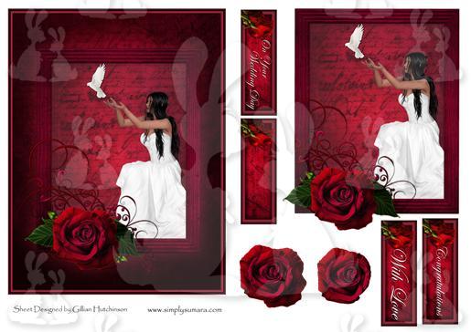 Wedding Roses & Dove