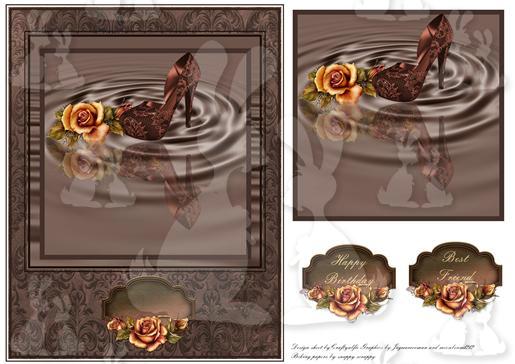 Reflections shoe and roses