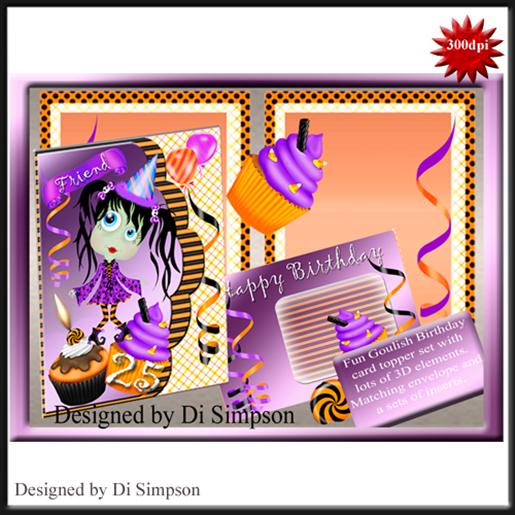 elements  for Fun and Goulish Birthday Kit