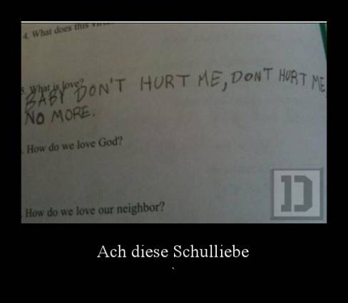 Ach diese Schulliebe