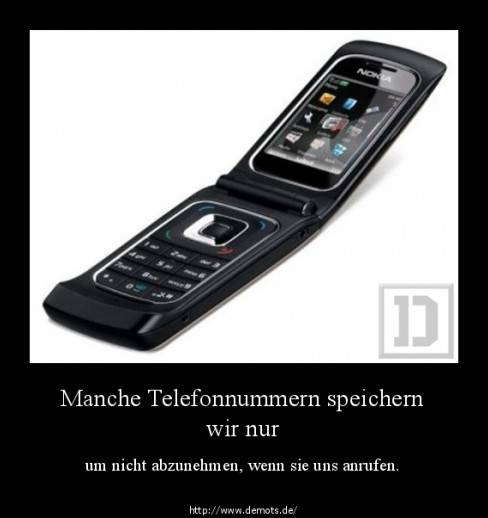 Manche Telefonnummern speichern wir nur