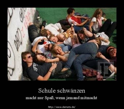 Schule schwänzen