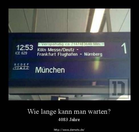 Wie lange kann man warten?