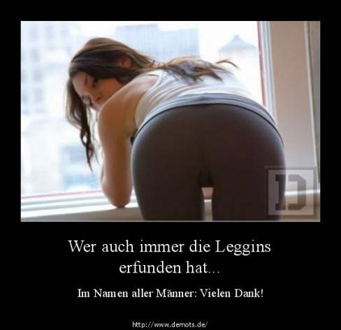 Wer auch immer die Leggins erfunden hat...