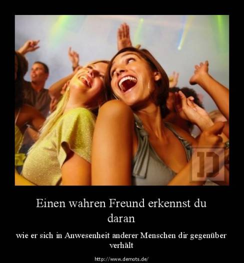 Einen wahren Freund erkennst du daran