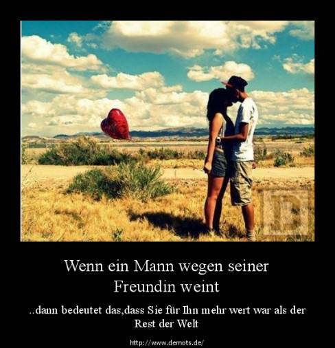 Wenn ein Mann wegen seiner Freundin weint