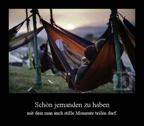 Schön jemanden zu haben