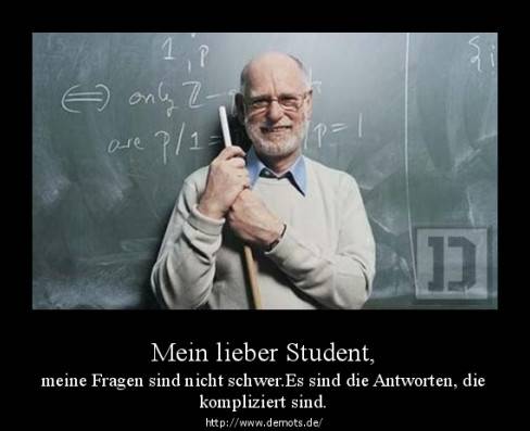 Mein lieber Student,