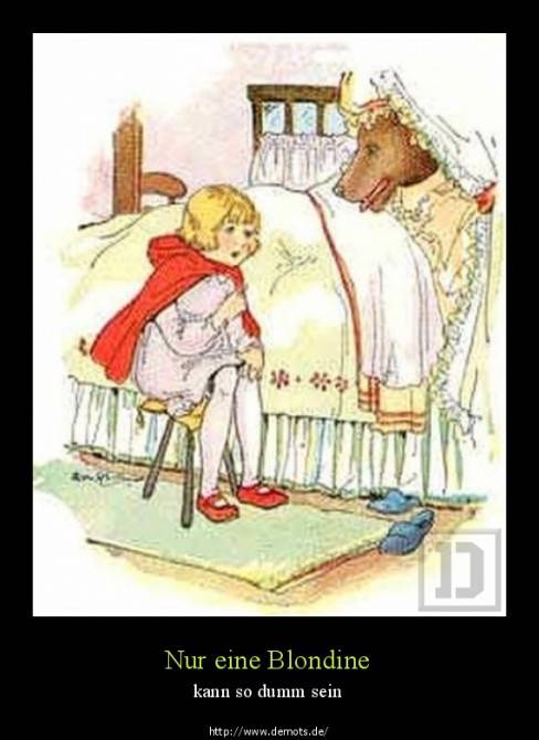 Nur eine Blondine