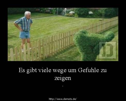 Es gibt viele wege um Gefuhle zu zeigen