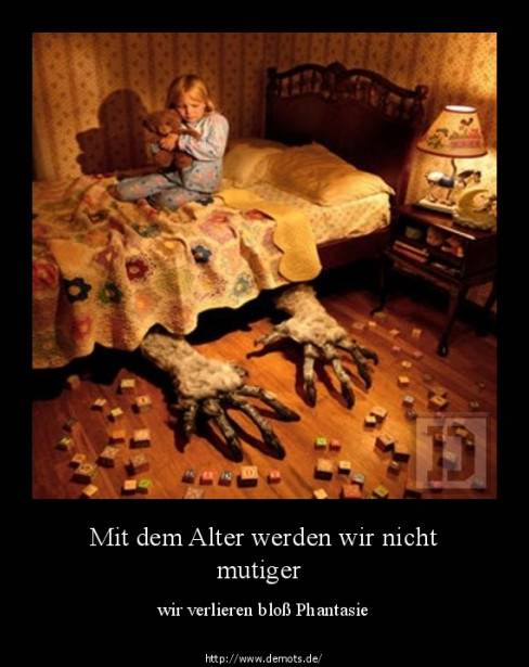 Mit dem Alter werden wir nicht mutiger