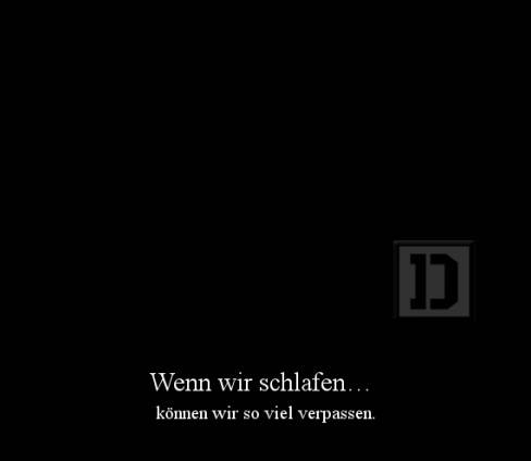 Wenn wir schlafen…