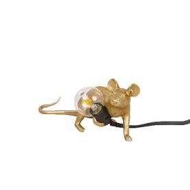 Mouse Lamp Gold (black cable), Seletti - Deesup