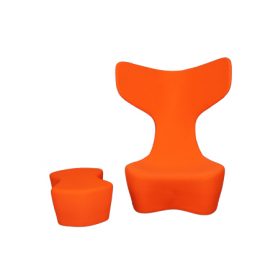 Drum with ottoman (orange), Cappellini - Deesup