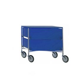 Mobil 2 drawers with wheels (blue), Kartell