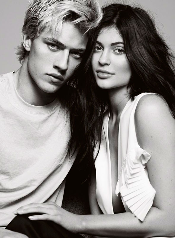 Photos Kylie Jenner and Lucky B Smith in Elle Campaign